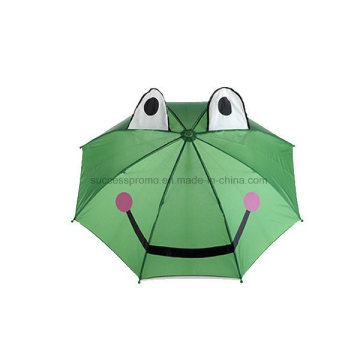 Animal Umbrella with Frog Design Polyester Fabric 170t